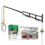 Barkan 120" Protective EV Charging Cable Wall Arm, 5 Year Warranty, for Level 1 & 2 Chargers, Indoor & Outdoor Weatherproof zinc Coating, for Electric Vehicle Cable, Retractor Arm