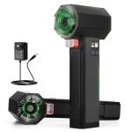 Turbo Dryer Blower for Car, 660CFM/220MPH Car Dryer Air Blower with 4-Speed & Turbo Mode, 750W & 64mm Duct, LED Light, Fast Charging, Lightweight Electric Leaf Blower for Car, Patio, Lawn & Garage Use