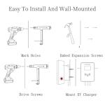 Vickxsii Level 2 EV Charger Electric Vehicle Charging Stations Hardwired 48 Amp 240V NEMA 14-50 J1772 Connector 11.5KW Wall-Mounted EV Charger FCC ETL ROHS Certified for EVs/PHEVs (WiFi APP/Plug-Play)