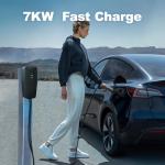 VDLPOWERVP Level 2 EV Charger for Tesla 32Amp, 7KW Electric Vehicle Portable Charger with 28FT Cable, Home EV Charging Station for Tesla, 240V NEMA 14-50 Plug