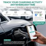 NexCyber Level 2 EV Charger(WiFi APP/Plug-Play), 40Amp, 25ft Cable ETL Certified, 240V NEMA 14-50p Plug, Home Level 2 EVSE Car Charger w/ J1772 Connector, Electric Vehicle Charging Stations