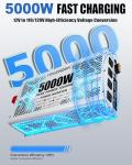 5000 watt Power Inverter 12V to 110V/120V, Solar Inverter Remote for RV Camping Off-Grid Solar Inverter Systems