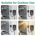 RUTU Ev Charger Level 2 J1772 Chargers, 48 Amp Level 2 Ev Charger Hardwired Up to 11.5Kw, Smart Electric Car Chargers with Flexible 25Ft Cable, 240v WiFi Enabled Electric Vehicle Charging Stations