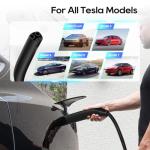 Chargingo Tesla Charger Level 1-2 EV Charger,120V-240V,40A, NEMA 5-15 & 6-20 Plug,25FT