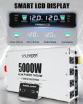 5000 watt Power Inverter 12V to 110V/120V, Solar Inverter Remote for RV Camping Off-Grid Solar Inverter Systems