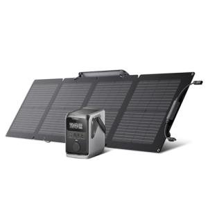 EF ECOFLOW TRAIL 300 DC Solar Generator with 110W Solar Panel, 288Wh LiFePO4 Power Bank, Power Station, for Camping, Travel, and Emergency Power