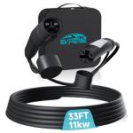 EVPEIWE 33ft Extension Cord for Tesla 11kW 48A 240V Extension Cable for Tesla Charger Compatible with Model 3/Y/X/S/Cybertruck, Extension Cord with NACS Plug for Level 1 & 2 Tesla Wall Connector