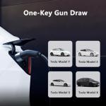 Level 2 EV Charger for Tesla,32Amp 240V 7.68kW NACS EV Chargers, NEMA 14-50 Plug, Adjustable Current,25ft Cord - Portable/Home NACS Connector Electric Car(EV) for Model X/Y/3/S