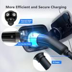 Level 2 EV Charger for Tesla,32Amp 240V 7.68kW NACS EV Chargers, NEMA 14-50 Plug, Adjustable Current,25ft Cord - Portable/Home NACS Connector Electric Car(EV) for Model X/Y/3/S