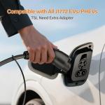 VIVAVOLT J1772 EV Extension Cable 40ft,40A Safe Continuous 9.6KW Charging,Compatible with All J1772 Level 1/2 Chargers & EVs (40FT 40A)