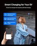 32A Level 2 EV Charger with Smart APP Control & 25FT Cable - NEMA 14-50P Plug, Portable Electric Vehicle Charging Station with Cable Holder (EVSE Included)