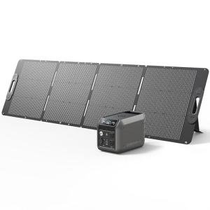 Dabbsson 768Wh Solar Generator with 210W Solar Panel,Portable Power Station,Up to 900W AC Output,1.5X Extended Runtime,Recharge 100% in 1.6 Hrs, 600L Semi-Solid LiFePO4,100W USB-C,EPS,for Camping Home