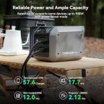 Dabbsson 768Wh Solar Generator with 210W Solar Panel,Portable Power Station,Up to 900W AC Output,1.5X Extended Runtime,Recharge 100% in 1.6 Hrs, 600L Semi-Solid LiFePO4,100W USB-C,EPS,for Camping Home