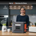 Greenery 2500W Portable Power Station, 2304Wh Large Capacity Solar Generator, Power Station for Home Backup, Camping, Outdoor Backup Battery