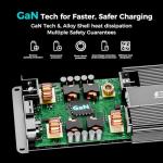 ETAKER F2000 2000W Dual Input Alternator and Solar DC to DC Charger for Power Stations, 24V–48V LiFePO4 & Lead-Acid Batteries, Fast Charging for RVs, Vans, Boats, Off-Grid Systems