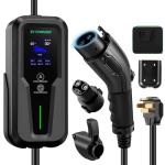 Level 2 EV Charger, 40A Electric Car Charger | UL 2594, UL 2251 | Tesla Adapter | Adjustable Current | Reservation Charging | 240V 9.6KW | NEMA 14-50 | for All Tesla Models ＆ J1772 Vehicles