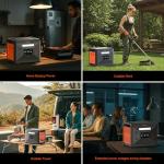 Greenery 2500W Portable Power Station, 2304Wh Large Capacity Solar Generator, Power Station for Home Backup, Camping, Outdoor Backup Battery