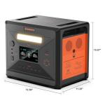 Greenery 2500W Portable Power Station, 2304Wh Large Capacity Solar Generator, Power Station for Home Backup, Camping, Outdoor Backup Battery