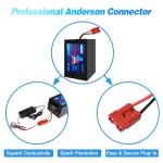 MFAOSHI 72V 30Ah LiFePO4 Battery Pack with 2A Fast Charger | LCD Display & 50A BMS | Anderson Connector for 0-3500W Motors,for E-Bike, Scooter,