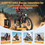 AURYNTHRA 72V 60Ah LiFePO4 E-Bike Battery Pack,3500W Motor Ready, Long Range with 50A BMS Protection, LED Display & Fast Charger for E-Bike/Scooter/Motorcycle