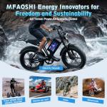 MFAOSHI 72V 30Ah LiFePO4 Battery Pack with 2A Fast Charger | LCD Display & 50A BMS | Anderson Connector for 0-3500W Motors,for E-Bike, Scooter,