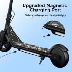 Electric Scooter for Kids, 10MPH Max Speed, 150W Motor, 2 Speeds Adjustable, LED Display, Double Brake, Magnetic Charging, Pedal Light, Kids Electric Scooter for Aged 6-12, Gifts for Boys & Girls