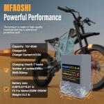 MFAOSHI 72V 60Ah E-Bike Battery with Power Display,High-Power 72V Battery for 0-3500W E-Bikes & E-Motos | XT90 Connector & BMS