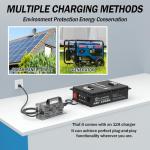 Paoweric 36V 135Ah LiFePO4 Lithium Battery with Charger, Built-in Smart 200A BMS, with LCD Monitor and APP, Max.7680KW Power Output, Perfect for Golf Cart, Trolling Motor, Off Grid