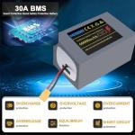 MFAOSHI 72V 60Ah E-Bike Battery with Power Display,High-Power 72V Battery for 0-3500W E-Bikes & E-Motos | XT90 Connector & BMS