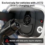 VEIPHLOX Level 2 EV Charger 40 Amp, EV Chargers for Home, Electric Car Charger w/ RFID Card, Smart Electric Vehicle Charging Stations, EVSE with App, Wi-Fi and Bluetooth Enabled J1772– GEN 2