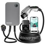 Morec Level 2 EV Charger-40AMP 240V NEMA14-50 for J1772 EVS, WiFi Enabled Electric Vehicle Home Charging Station, ETL Certified, Password Lock Function, 25ft Cable, Grey