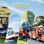 LOSSIGY 36V Lithium Golf Cart Battery with 25A Charger&Monitor, 36 Volt Golf Cart Conversion Kit, Prefect for Trolling Motor, Marine, Boat, Built in 200A Bluetooth BMS, Peak Current 1000A(3-5s)