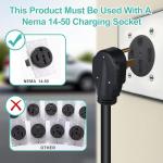 Level 2 Ev Charger for SAE J1772(Plug-Play),40A Fast Charging,220V-240V NEMA 14-50P Plug,25ft Cable ETL Certified,Delay Timer LCD Display,Portable Electric Vehicle Charging Station for Home Level 2