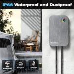 Morec Level 2 EV Charger-40AMP 240V NEMA14-50 for J1772 EVS, WiFi Enabled Electric Vehicle Home Charging Station, ETL Certified, Password Lock Function, 25ft Cable, Grey