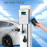 Autoverve Level 2 J1772 EV Charger Station NEMA 14-50 48AMP Tesla Supercharger Home Wall Electric Vehicle Evse L2 Ford Lightning BMW Mercedes Benz Hummer Lexus Jeep Wrangler Universal Car Charging