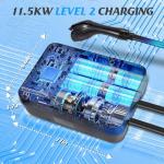 Autoverve Level 2 J1772 EV Charger Station NEMA 14-50 48AMP Tesla Supercharger Home Wall Electric Vehicle Evse L2 Ford Lightning BMW Mercedes Benz Hummer Lexus Jeep Wrangler Universal Car Charging