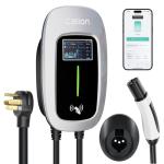 Calion Level 2 Tesla Charger- 40A,240V, 16.5ft Cable,4.3-inch Smart Display,RFlD Card- EV Wall-Mount Charger for Tesla TPC EVs with NEMA 14-50P Plug-Compatible with All Tesla Models Y/X/3/S