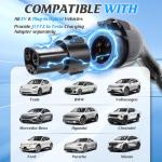 Autoverve Level 2 J1772 EV Charger Station NEMA 14-50 48AMP Tesla Supercharger Home Wall Electric Vehicle Evse L2 Ford Lightning BMW Mercedes Benz Hummer Lexus Jeep Wrangler Universal Car Charging