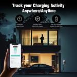 Calion Level 2 Tesla Charger- 40A,240V, 16.5ft Cable,4.3-inch Smart Display,RFlD Card- EV Wall-Mount Charger for Tesla TPC EVs with NEMA 14-50P Plug-Compatible with All Tesla Models Y/X/3/S