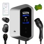 Andalung Level 2 EV Charger, Wallbox with APP Control, 48A, NEMA 14-50 Plug, J1772 Connector & Tesla NACS Adapter, Z21 RFID Card, 25ft Cable