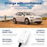 AMPURE Go 2 Portable EV Charger NACS – Level 2 Fast Charging, 32A, 240V, NEMA 14-50 Plug, 20ft Cable, Indoor/Outdoor, UL & Energy Star Certified, Includes Carry Bag