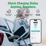 Calion Level 2 EV Charger-EV Wall-Mount Charger with 25FT Cable-Electric Vehicle Charging Station for J1772 EVs,50Amp,240V WiFi Electric Vehicle Charging Station,Hardwired for Electric Car