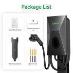 Calion Level 2 EV Charger-EV Wall-Mount Charger with 25FT Cable-Electric Vehicle Charging Station for J1772 EVs,50Amp,240V WiFi Electric Vehicle Charging Station,Hardwired for Electric Car