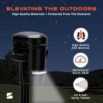 Bastion Distribution Electric Tongue Jack | A-Frame | 5000 Pound Capacity | 12 Volts | Weather Shell Housing, Panoramic LED & Steel Gears | Twist Mount | Manual Crank | RVs Trailers Campers