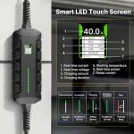 Morec Level 2 EV Charger ETL Certified, 40A 9.6KW Home Charging Station, Plug-in NEMA 6-50 240V, Portable EV Charger with 25FT Cable for SAE J1772 Cars