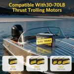 Eiiev 2 Pack 100Ah Lithium Battery,12V LiFePO4 Battery Built-in 100A BMS Protect, Group 31 Deep Cycle Portable Power,Lithium Iron Phosphate Battery for Trolling Motors, Yacht, Marine, RV, Home Energy