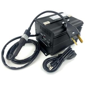 48 Volt Charger with 2-Prong Crow Foot Connector for Various Older Electric Vehicles & Golf Carts Including Club Car, Yamaha, Hauler (JAC1548H-CROW)