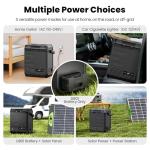 EENOUR D10 12 Volt Car Refrigerator, Portable Freezer 10.6Qt/10L, Compressor Electric Cooler, -4~50℉, 12/24V DC, 110~240V AC, 12V Fridge for Camping, Road Trips, RV, Truck (Battery Included) - Black