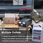 WZRELB 3000W 24V Pure Sine Wave Inverter,24 Volt DC to AC 120V 240V Split Phase Power Inverter,6KW Surge,5 AC Outlets,AC Hardwire Terminal,15ft LCD Remote Panel