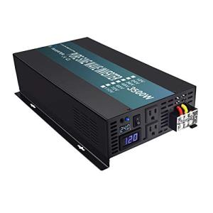 WZRELB 3500W Pure Sine Wave Solar Power Inverter Generator 24V DC to 120V AC Converter Car Inverter